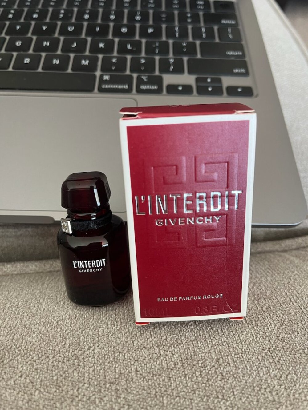 L'Intedit Givenchy Rouge Mini 10ml/.3 fl.oz. New In Box